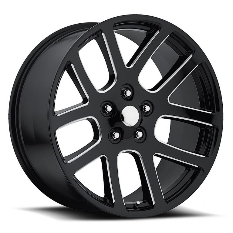 SRT10 Style Milled Black 20x9 Wheel 94-18 Ram 1500, 05-09 Dakota - Click Image to Close